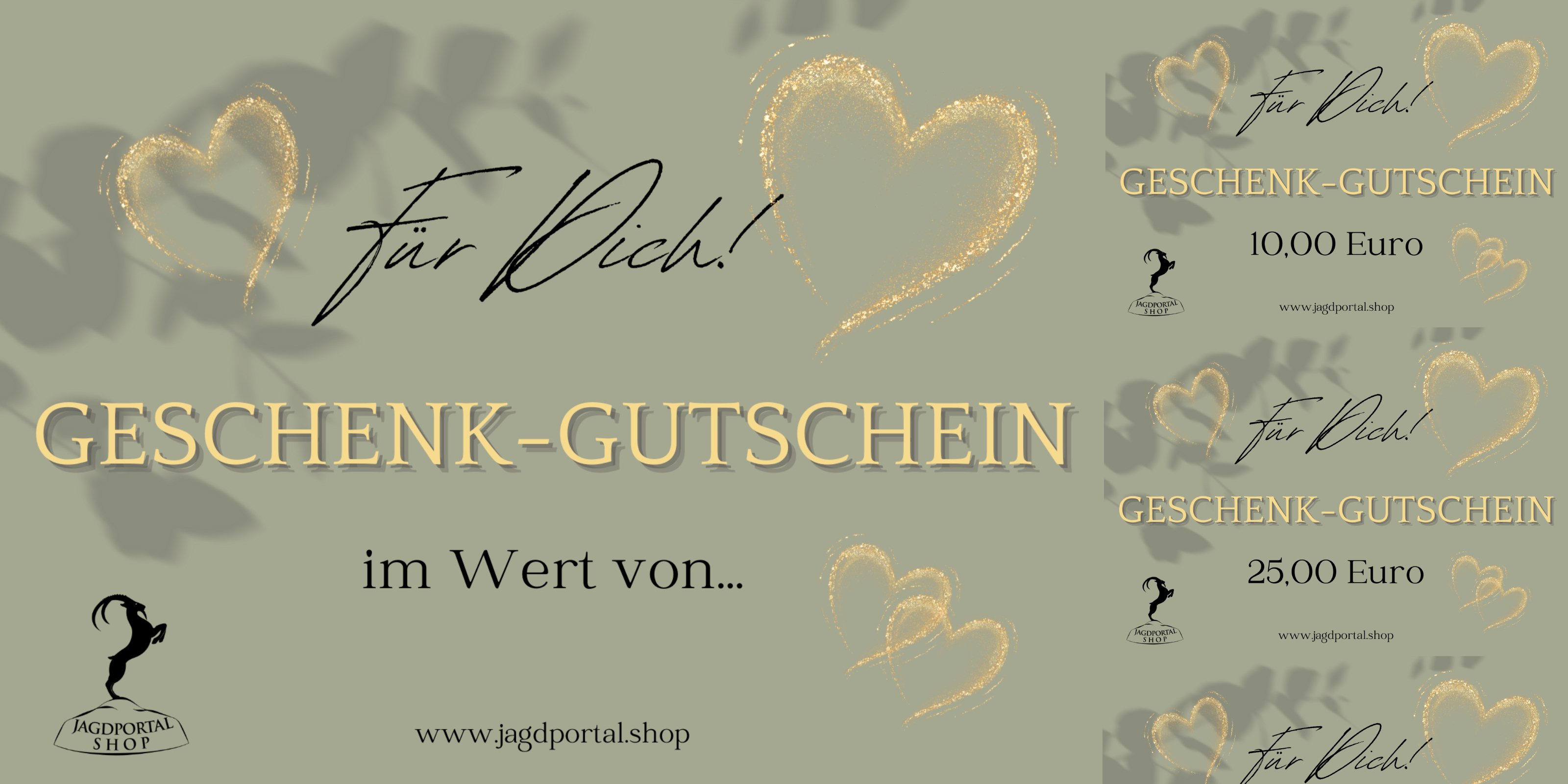 Freude verschenken mit einem Geschenk-Gutschein vom Jagdportal Shop