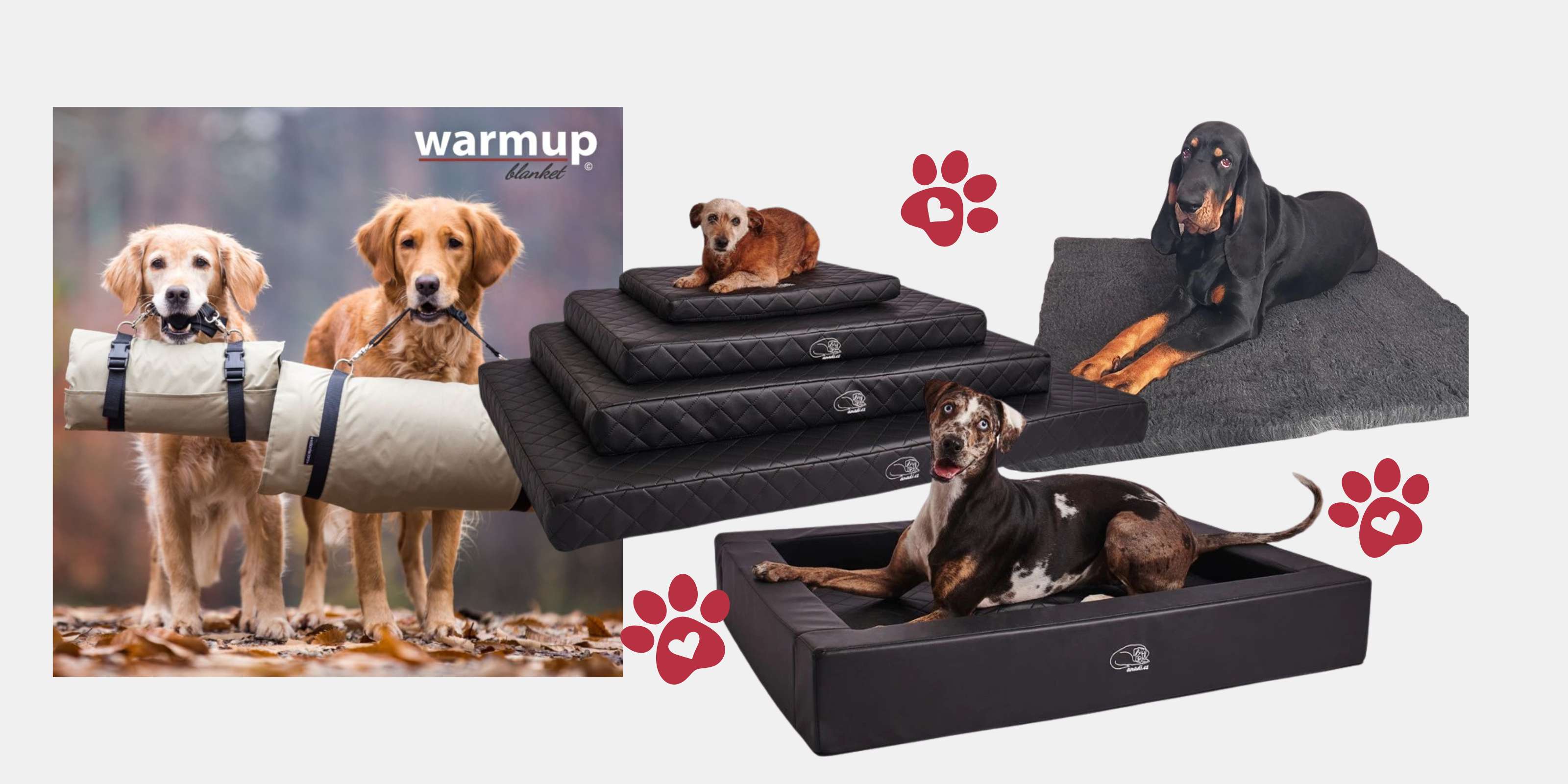 Hundebetten und Hundedecken