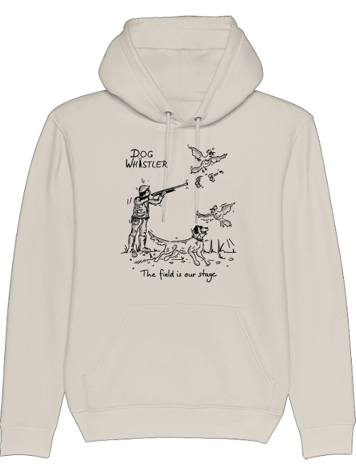 Unisex Hoodie Cruiser XXS - 3XL mit Auswahl der DOGWHISTLER Motive "Fasanenjagd mit Spaniel, Labrador- und Golden Retriever" Druck in schwarz