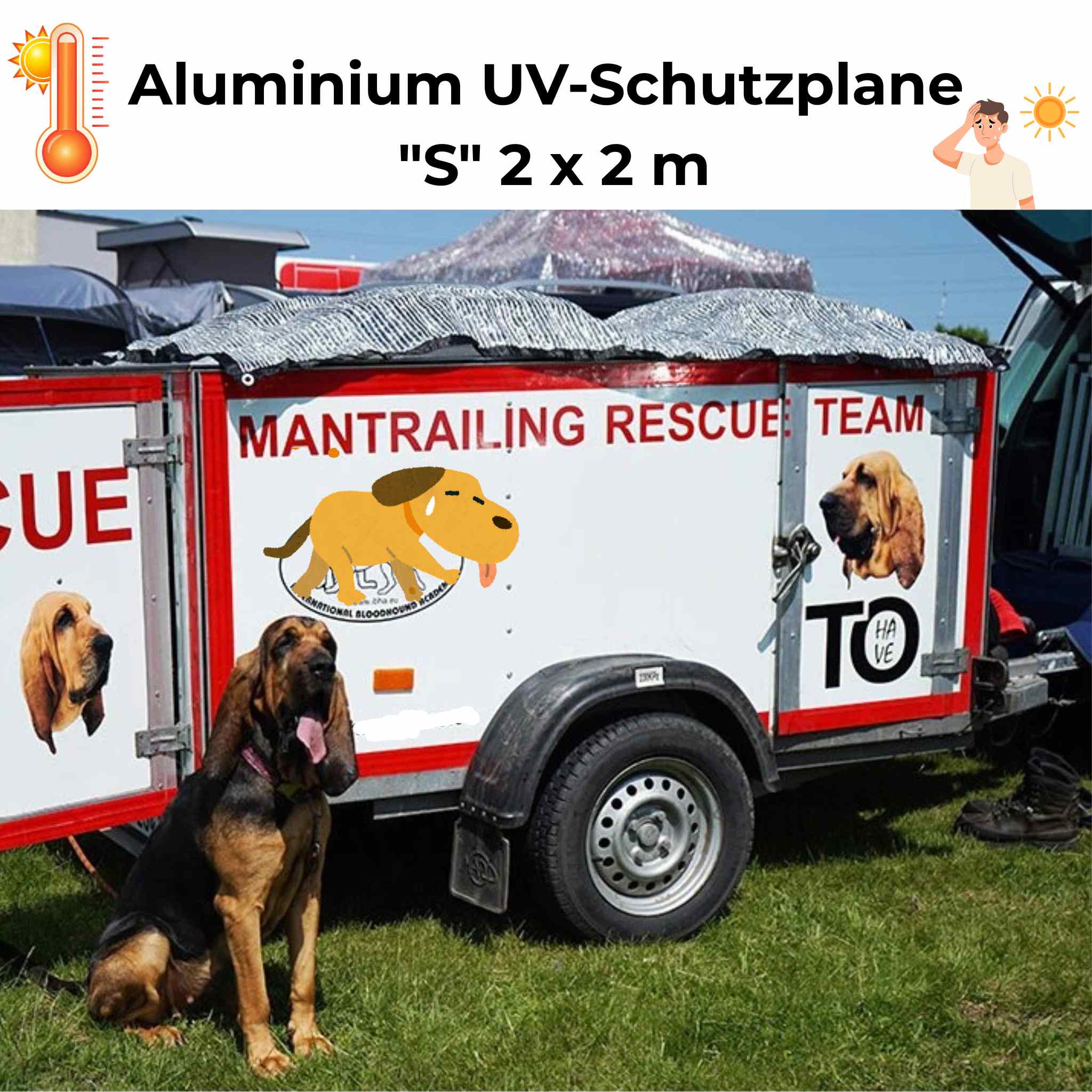 Effektiver Sonnenschutz | UV-Schutz 90% (!) und Verdunkelung für Auto, Anhänger, Zelt, Wohnmobil und mehr in den Größen S, M, L, XL