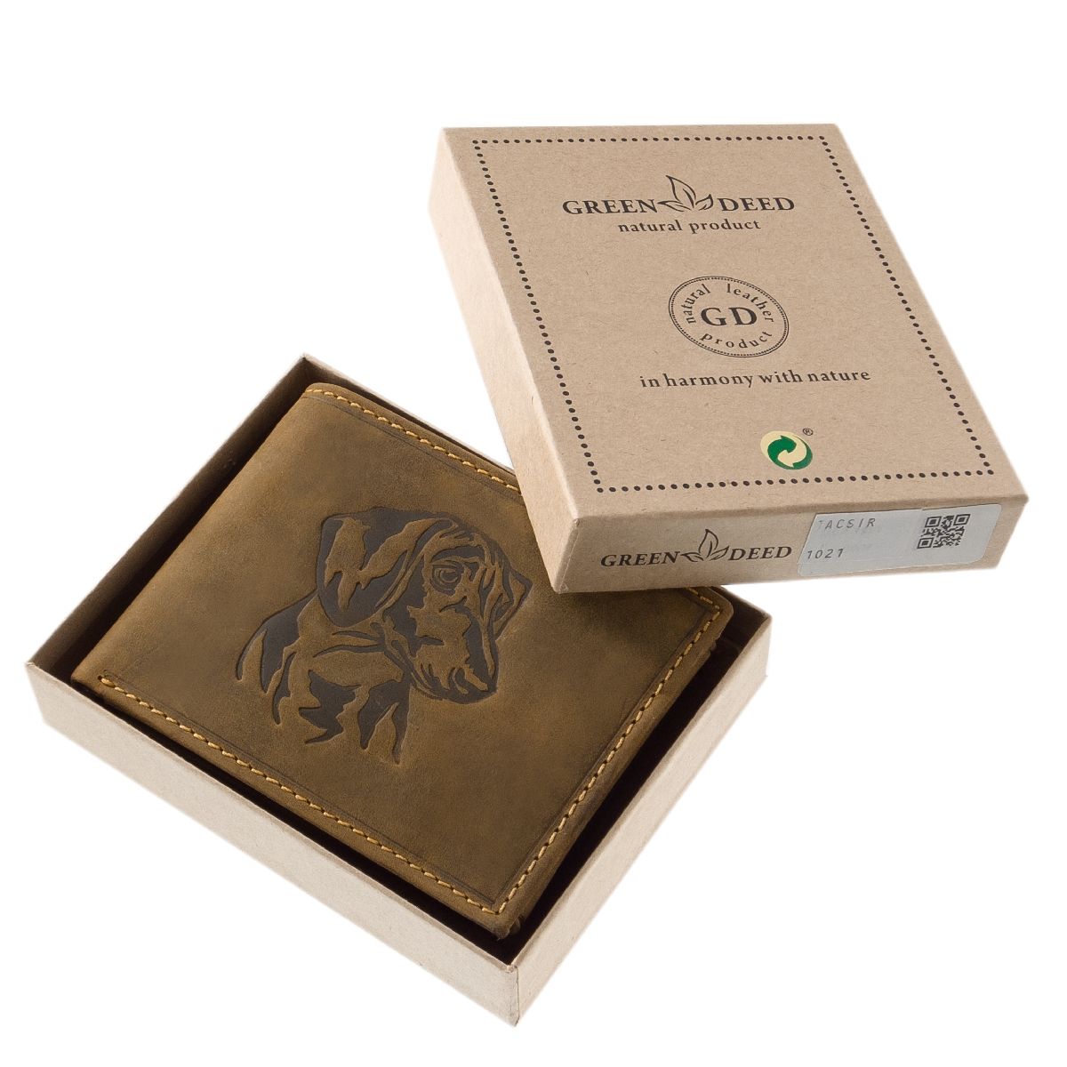 Geldbörse Geschenk für Jäger mit Motiv von Jagdhund Dackel, Teckel