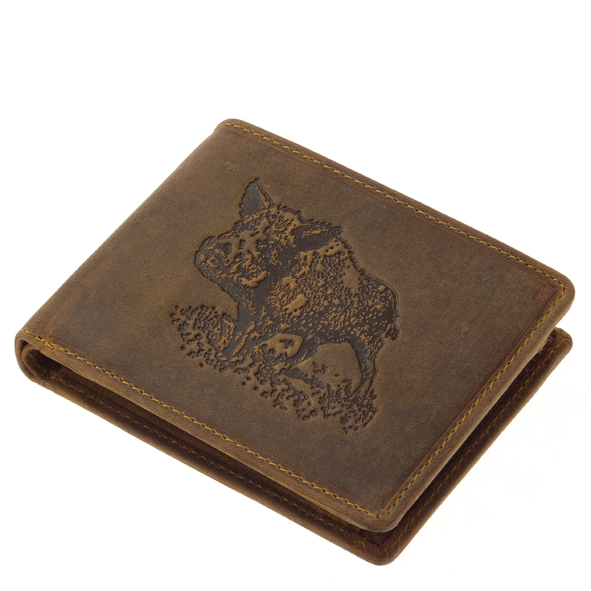 Geldbörse für Jäger mit Jagdmotiv Wildschwein Keiler