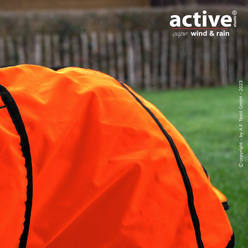 ACTIVE© cape ELASTIC WIND & RAIN ORANGE - XS - 2XL