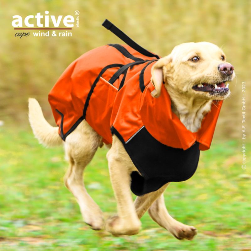 ACTIVE© cape ELASTIC WIND & RAIN ORANGE - XS - 2XL