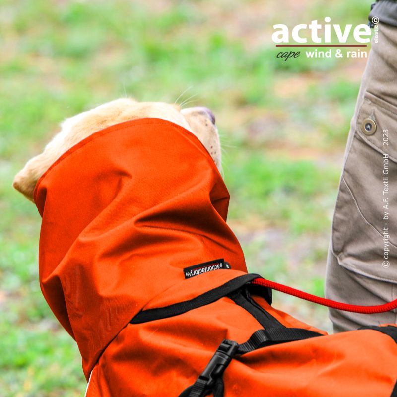 ACTIVE© cape ELASTIC WIND & RAIN ORANGE - XS - 2XL