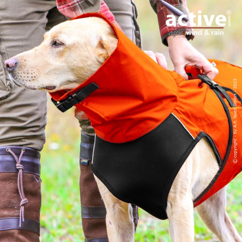 ACTIVE© cape ELASTIC WIND & RAIN ORANGE - XS - 2XL