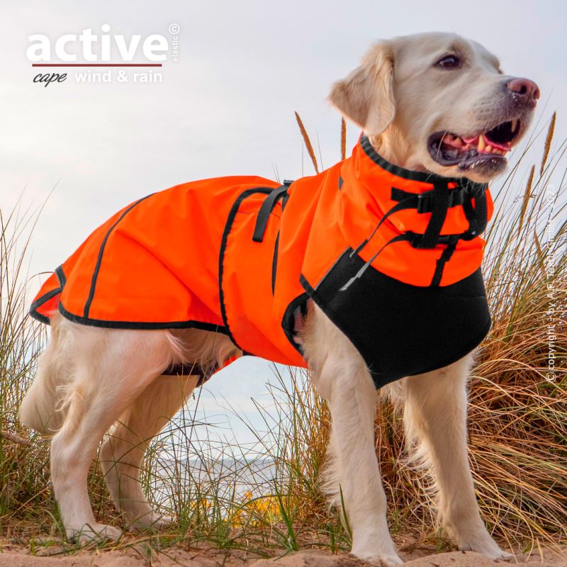ACTIVE© cape ELASTIC WIND & RAIN ORANGE - XS - 2XL