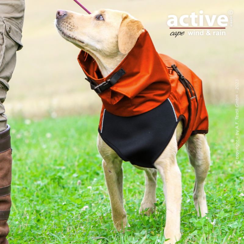 ACTIVE© cape ELASTIC WIND & RAIN ORANGE - XS - 2XL