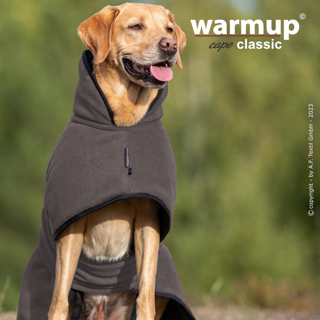 Hundemantel warmup© cape Classic (Wende-Cape) MOCCA XS-2XL