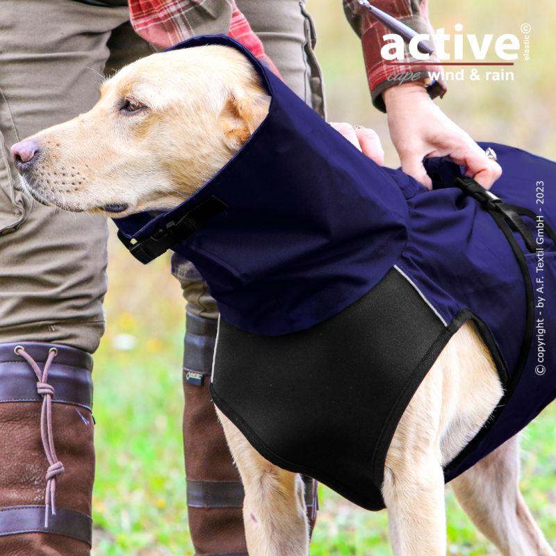 ACTIVE© cape ELASTIC WIND & RAIN - DUNKELBLAU - XS-2XL