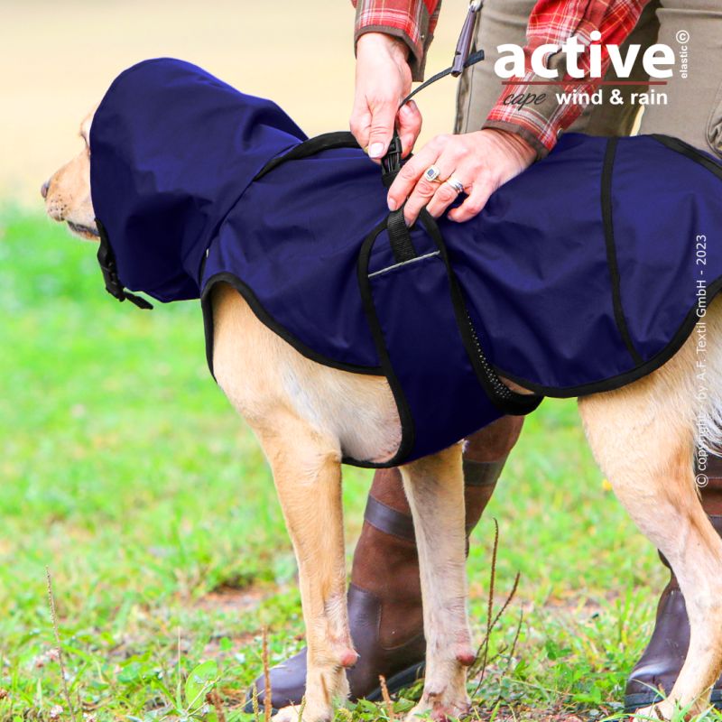 ACTIVE© cape ELASTIC WIND & RAIN - DUNKELBLAU - XS-2XL