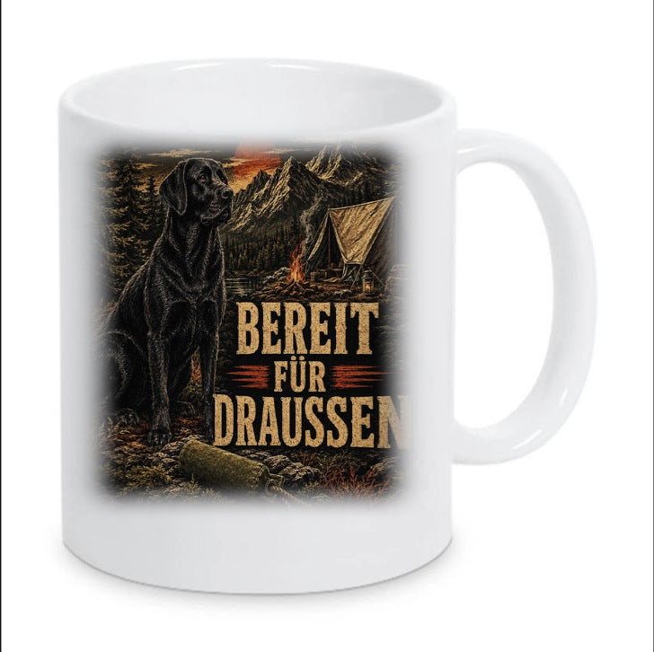Kaffeetasse "Bereit für draussen."