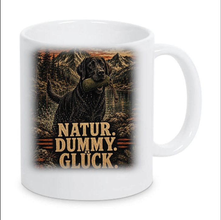 Kaffeetasse "Natur. Dummy. Glück."