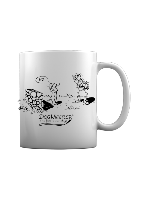 DOGWHISTLER Keramiktasse mit Auswahl der Motive NO und uuups