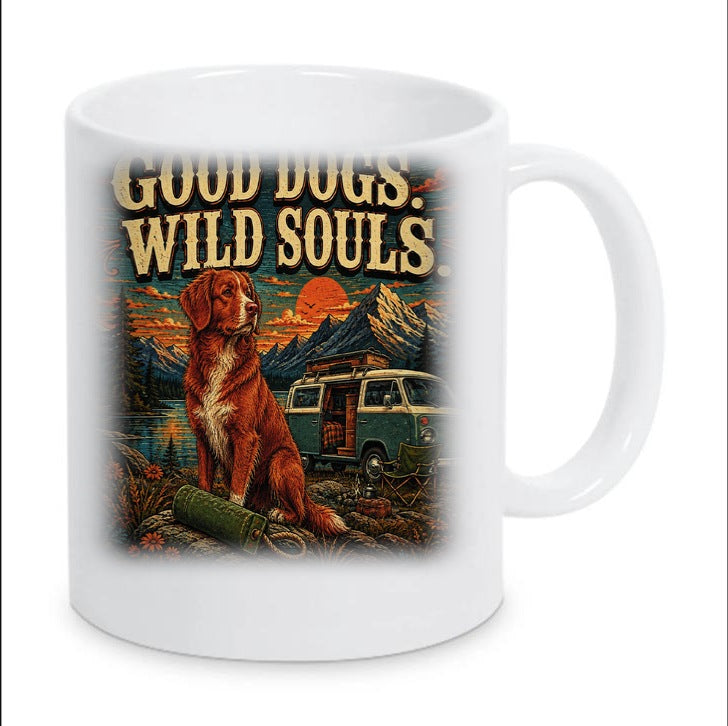 Kaffeetasse "Good Dogs. Wild Souls. (Camper)"