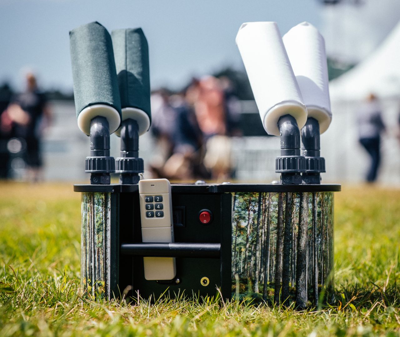Dummylauncher dog&field 4-shooter Airlauncher Vorstellung bei der Game Fair 2023 in England