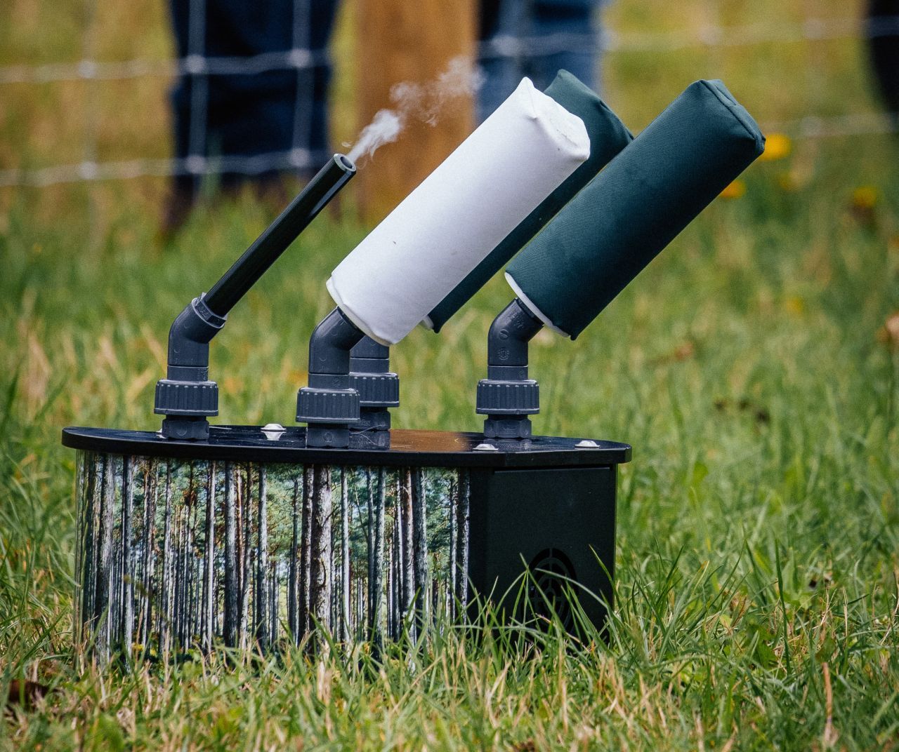 Dummylauncher dog&field 4-shooter Airlauncher Vorstellung bei der Game Fair 2023 in England