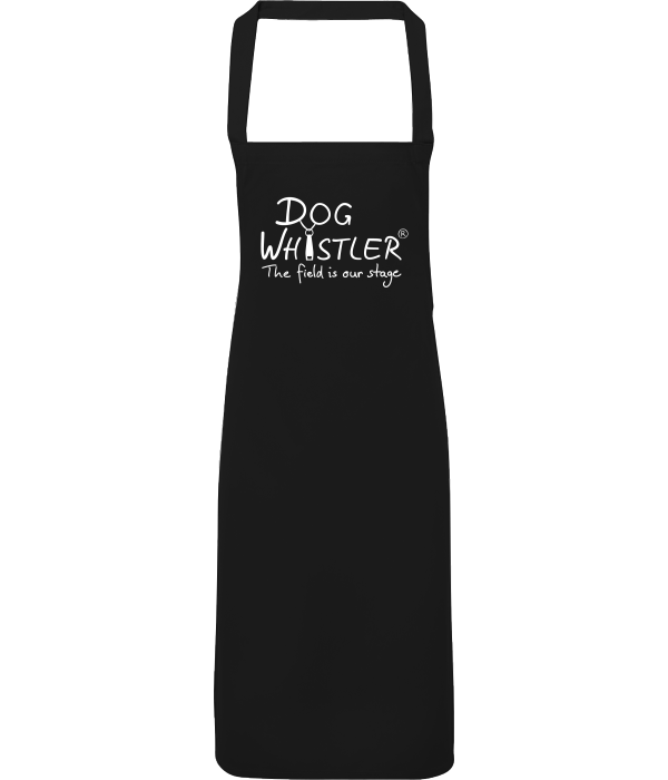 Lange DOGWHISTLER Kochschürze mit Auswahl der Motive "Chaos" und "DOGWHISTLER the field is our stage"
