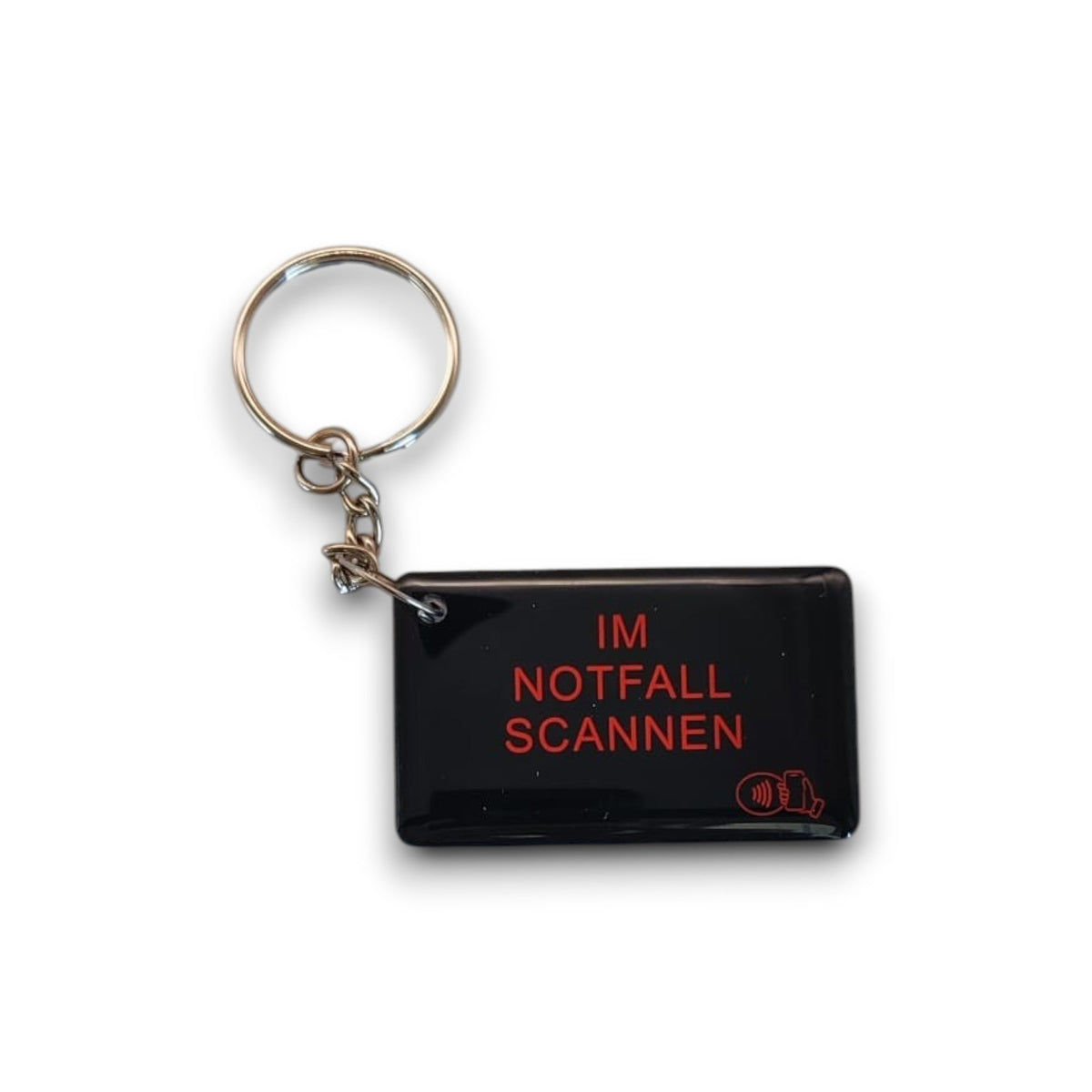 NFC-Notfallpass Hund Epoxidharz Schwarz