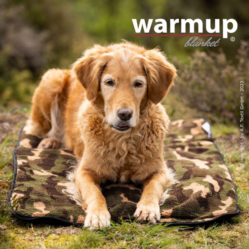 Outdoor Hundedecke warmup© BLANKET "BASIC" CAMOUFLAGE zusammenrollbar