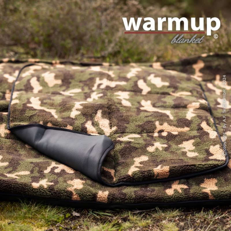 Outdoor Hundedecke warmup© BLANKET "BASIC" CAMOUFLAGE zusammenrollbar