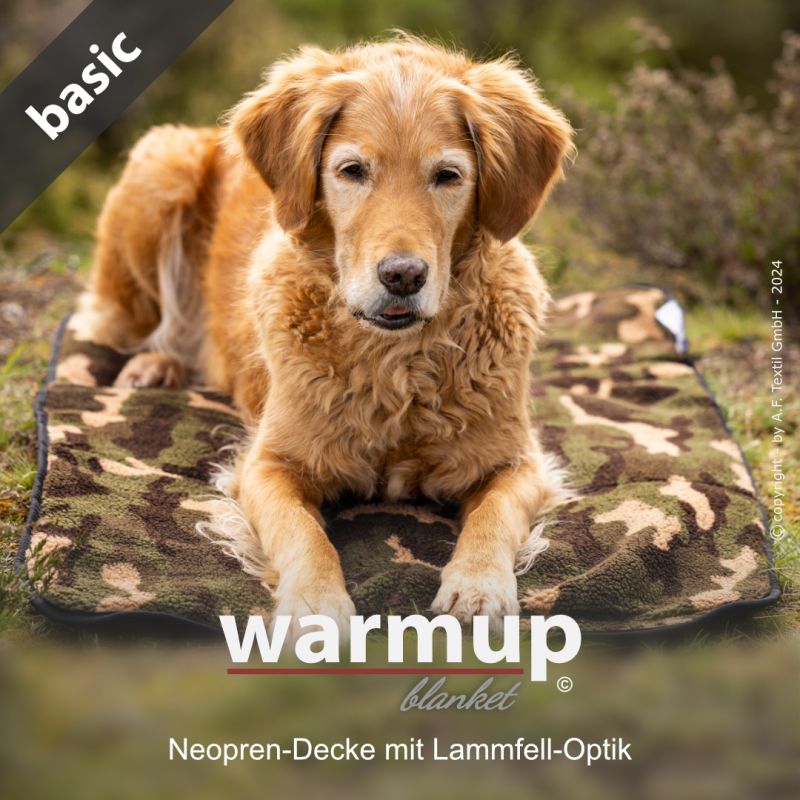 Outdoor Hundedecke warmup© BLANKET "BASIC" CAMOUFLAGE zusammenrollbar