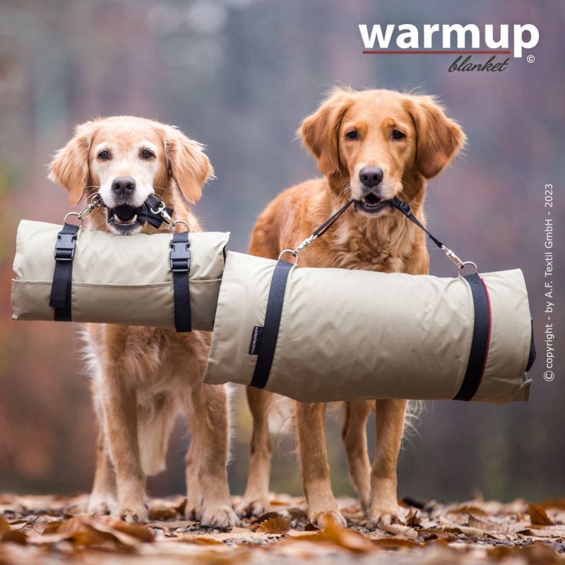 Outdoor Hundedecke warmup© BLANKET "BASIC" light-olive zusammenrollbar