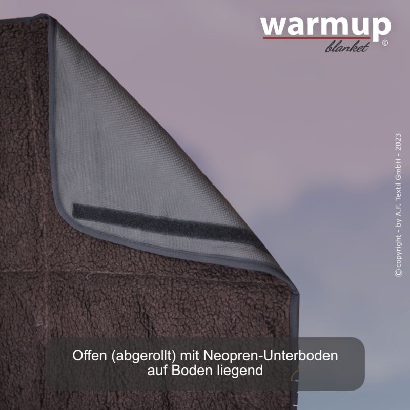 Outdoor Hundedecke warmup© BLANKET "BASIC" light-olive zusammenrollbar