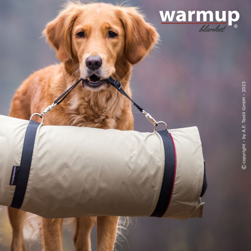 Outdoor Hundedecke warmup© BLANKET "BASIC" light-olive zusammenrollbar