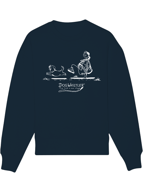Basic UNISEX-Sweatshirt Radder mit lässiger Passform DOGWHISTLER Motiv Keuch