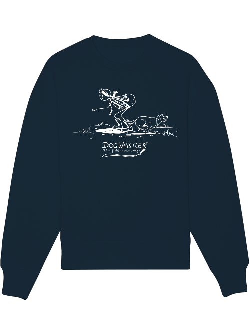 Basic UNISEX-Sweatshirt Radder mit lässiger Passform DOGWHISTLER Motiv uuups