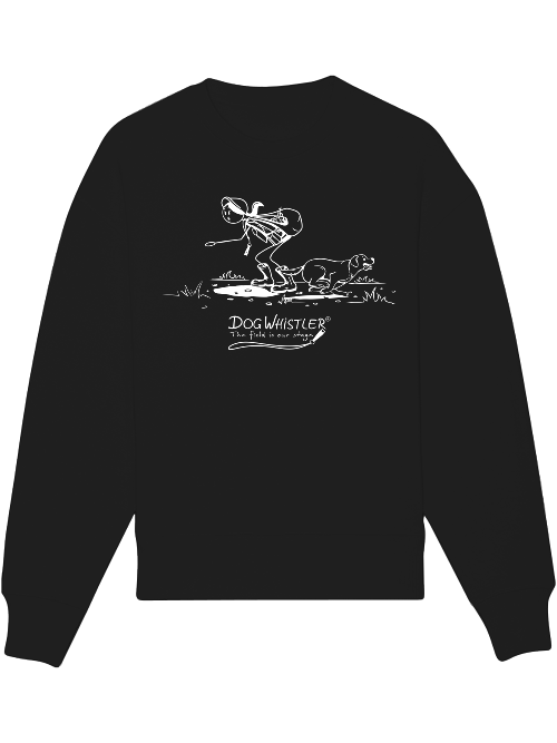 Basic UNISEX-Sweatshirt Radder mit lässiger Passform DOGWHISTLER Motiv uuups