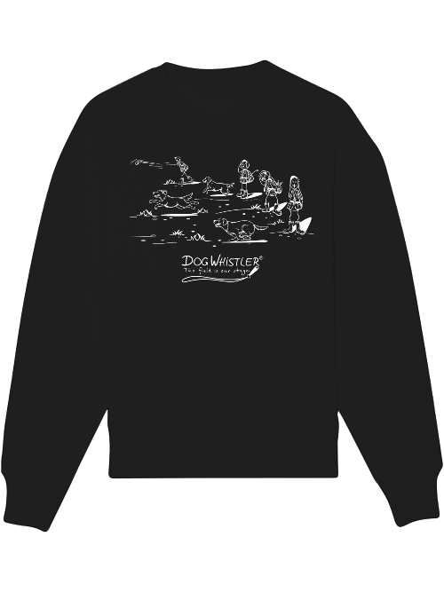 Basic UNISEX-Sweatshirt Radder mit lässiger Passform DOGWHISTLER Motiv "Chaos"