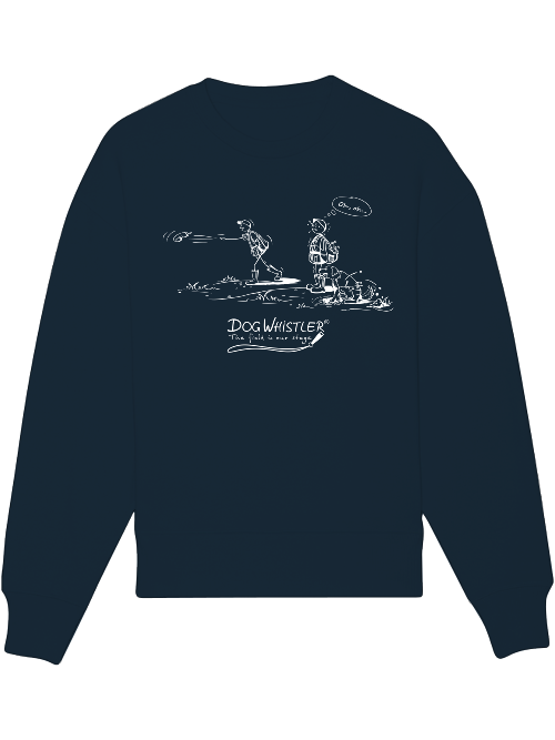 Basic UNISEX-Sweatshirt Radder mit lässiger Passform DOGWHISTLER Motiv OhOh