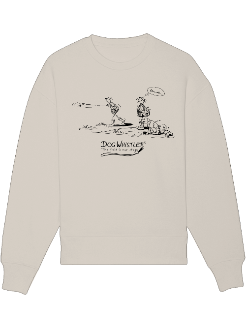 Basic UNISEX-Sweatshirt Radder mit lässiger Passform DOGWHISTLER Motiv OhOh