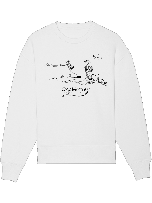Basic UNISEX-Sweatshirt Radder mit lässiger Passform DOGWHISTLER Motiv OhOh