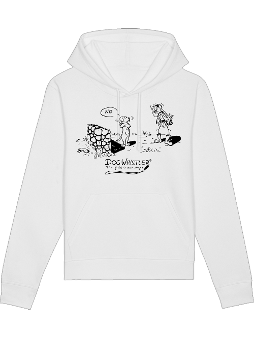 Unisex Hoodie Drummer mit DOGWHISTLER Motiv "NO!"