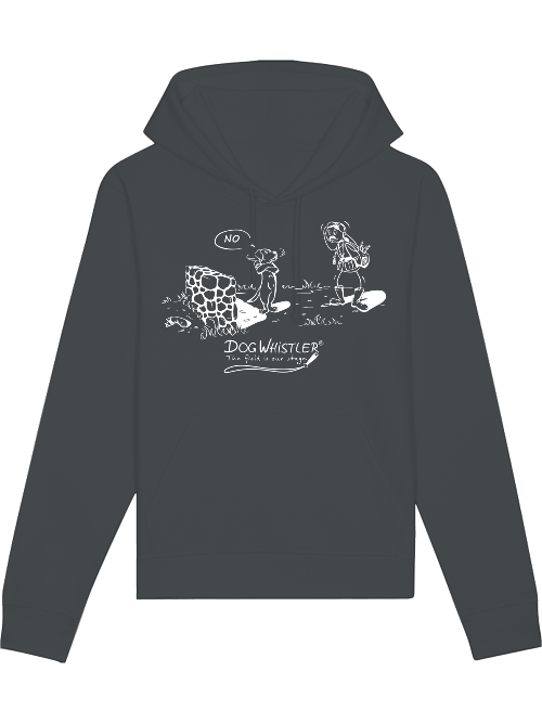 Unisex Hoodie Drummer mit DOGWHISTLER Motiv "NO!"