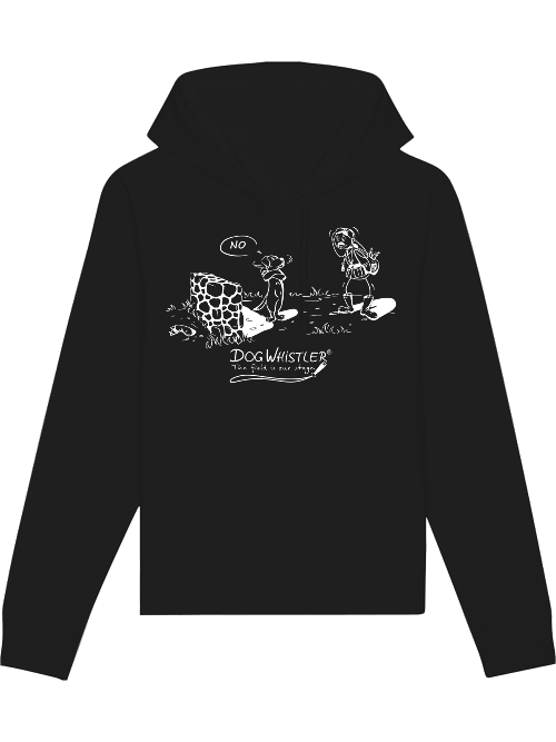 Unisex Hoodie Drummer mit DOGWHISTLER Motiv "NO!"