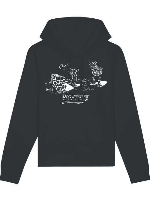 Unisex Hoodie Drummer mit DOGWHISTLER Motiv "NO!"