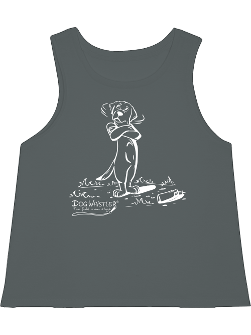 TankTop Dancer XS-XL DOGWHISTLER Motiv "phhht!" Druck in schwarz und weiß