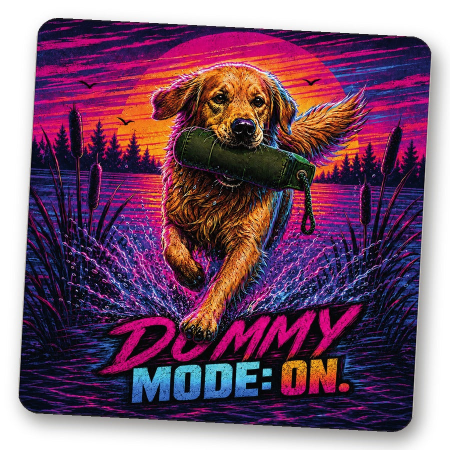 Untersetzer "Dummy Mode: ON. (Neon)"