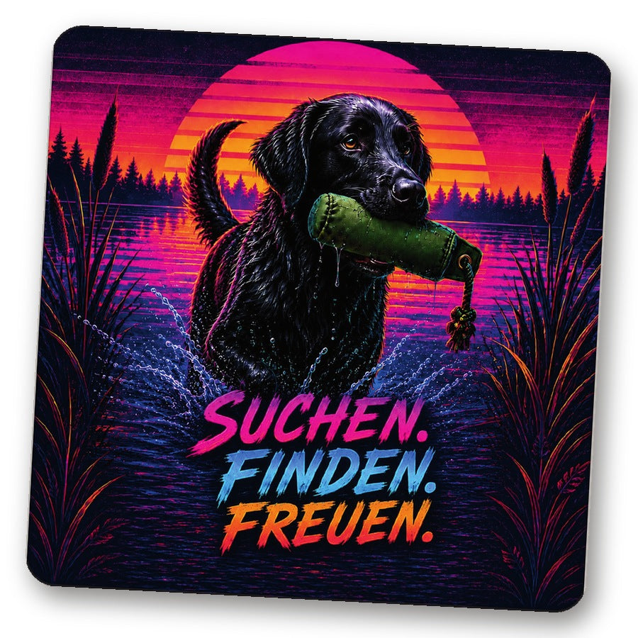 Untersetzer "Suchen. Finden. Freuen."