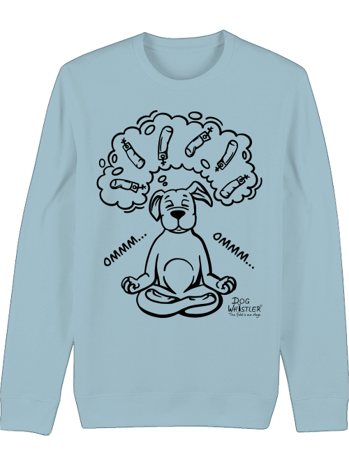 Basic UNISEX-BIO-Sweatshirt Changer körperbetont DOGWHISTLER "ommm"