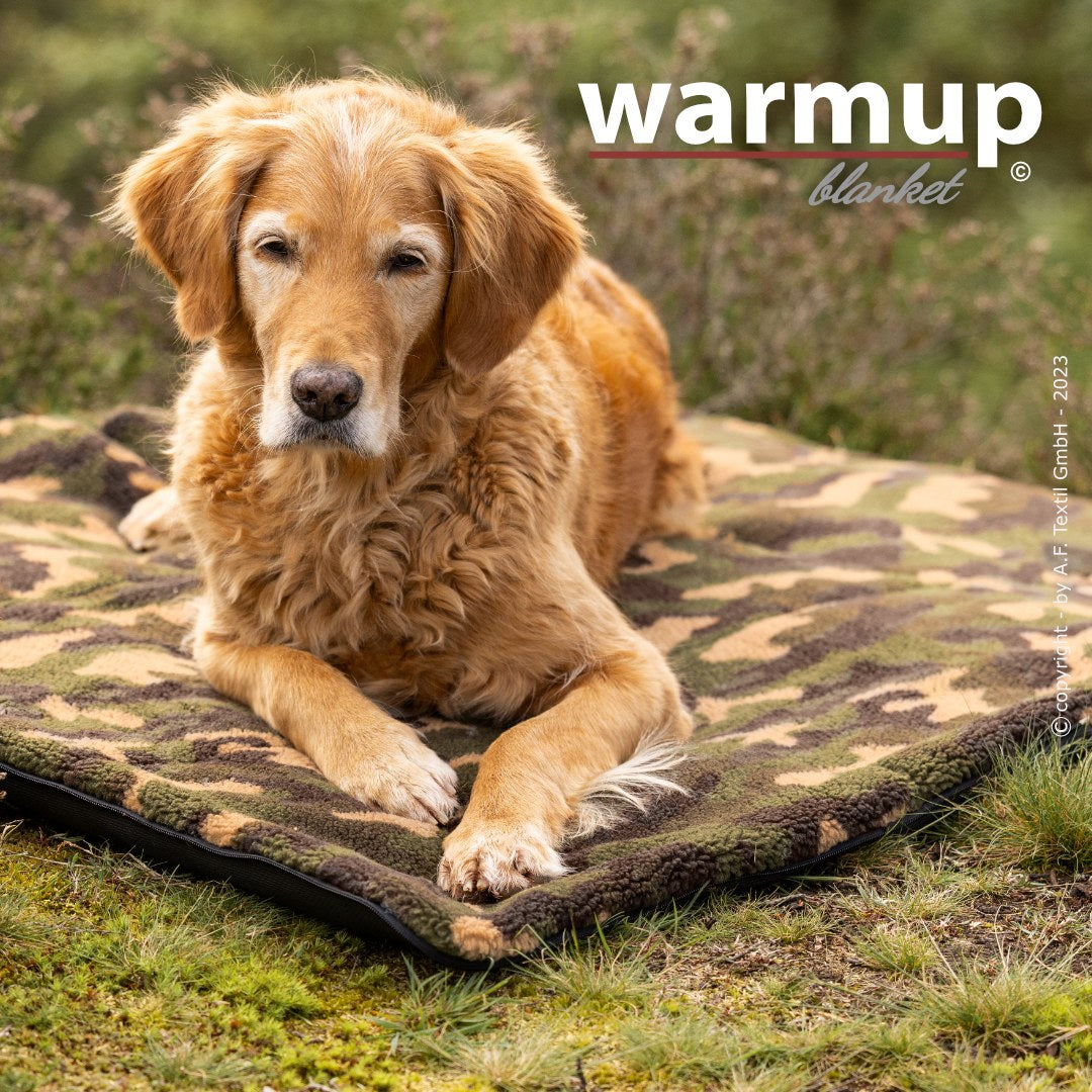Outdoor Hundedecke warmup© BLANKET "BIG" -camouflage - zusammenrollbar mit Tragegurt (Kopie)