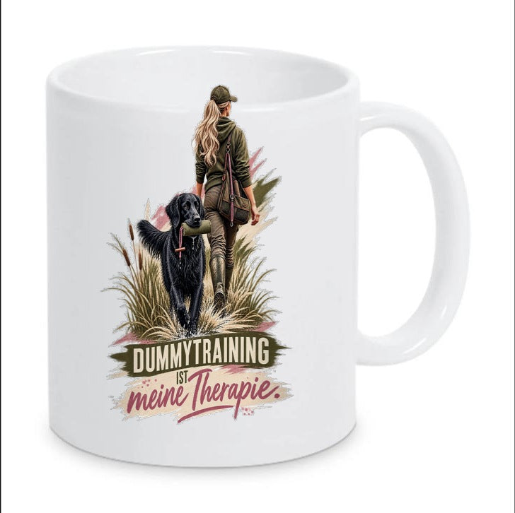 Kaffeetasse "Dummytraining ist meine Therapie."