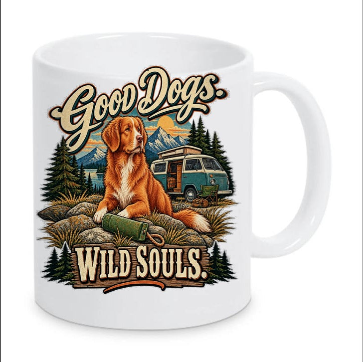 Kaffeetasse "Good Dogs. Wild Souls. (Portrait)"