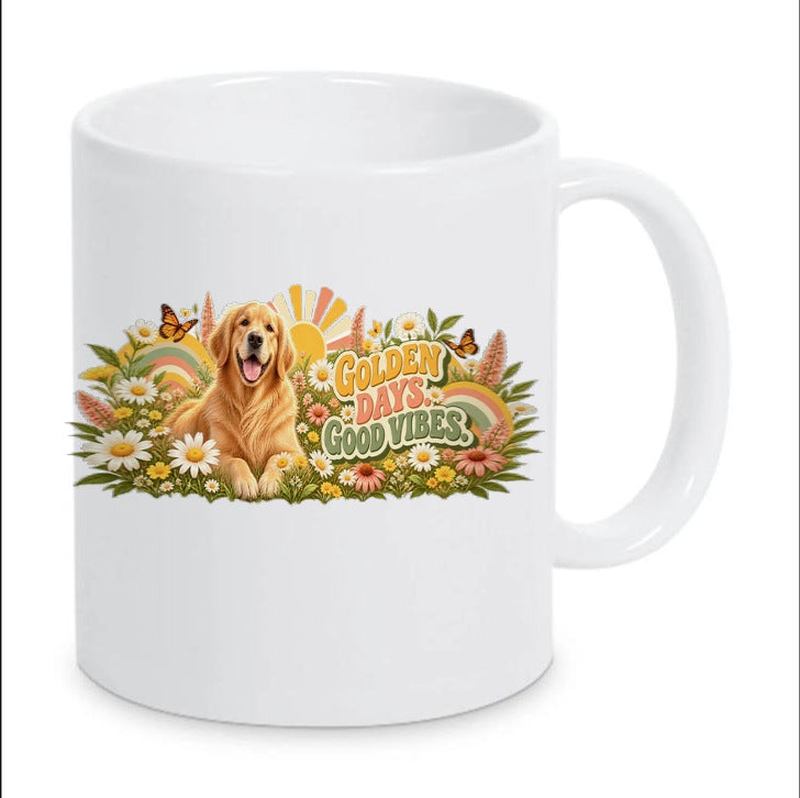 Kaffeetasse "Golden Days. Good Vibes."