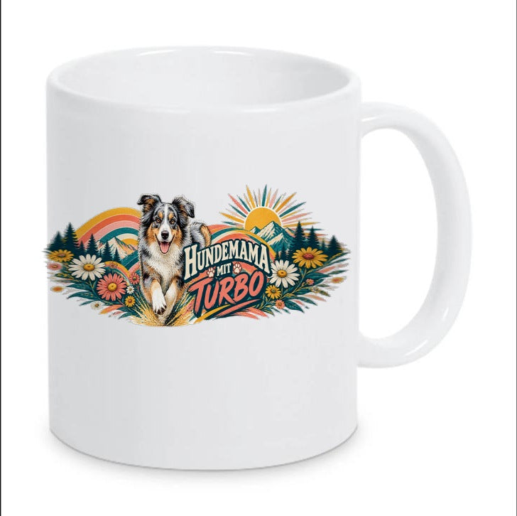 Kaffeetasse "Hundemama mit Turbo"