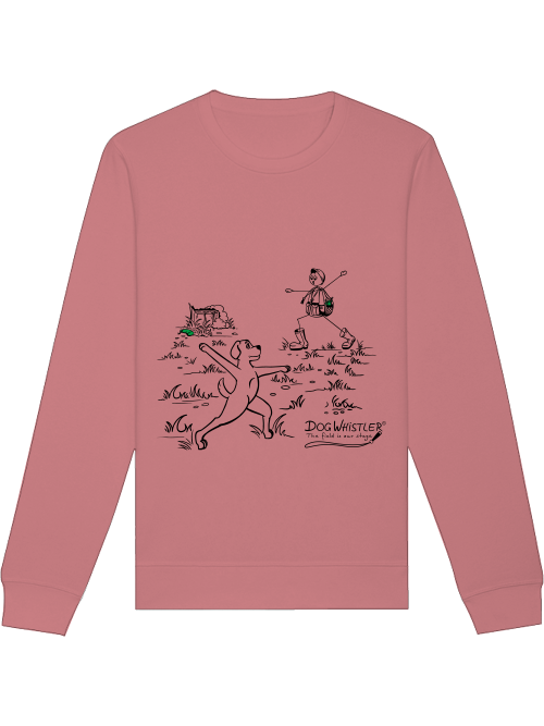 Unisex Sweatshirt Roller mit DOGWHISTLER Motiv "hands up"